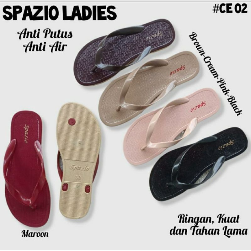 Spazio Ladiez/ Sandal anti air/sandal premium/sandal wanita/sandalBagus