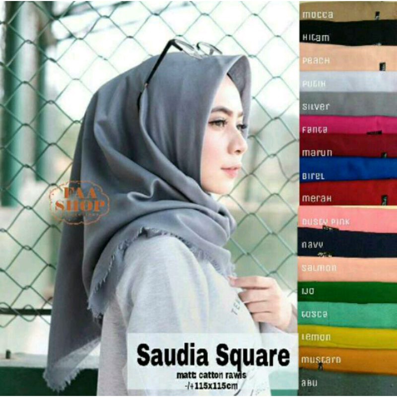 Segi empat umama / umama square / hijab instan jumbo / hijab jersey jumbo