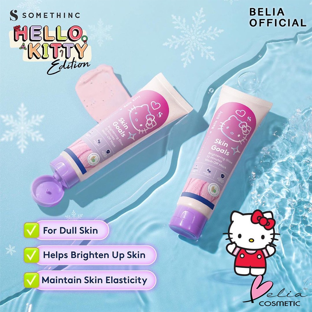 ❤ BELIA ❤ SOMETHINC Clay To The Rescue Mugwortella | Skin Goals Wash Off Mask | Skin Goals Hello Kitty Edition | Masker Wajah (BPOM)