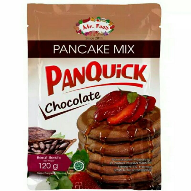

Tepung Pancake Panquick Mr. Food Chocolate 120 gr