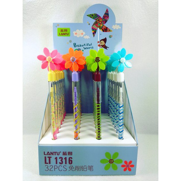 

Jual Pinsil Sambung Lantu LT1316 Kincir Bunga isi 4 pcs Murah