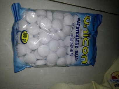 Kapur Barus/ Kamper Unicon Naphthalene Ball 300gr Putih ( 1 Bag )