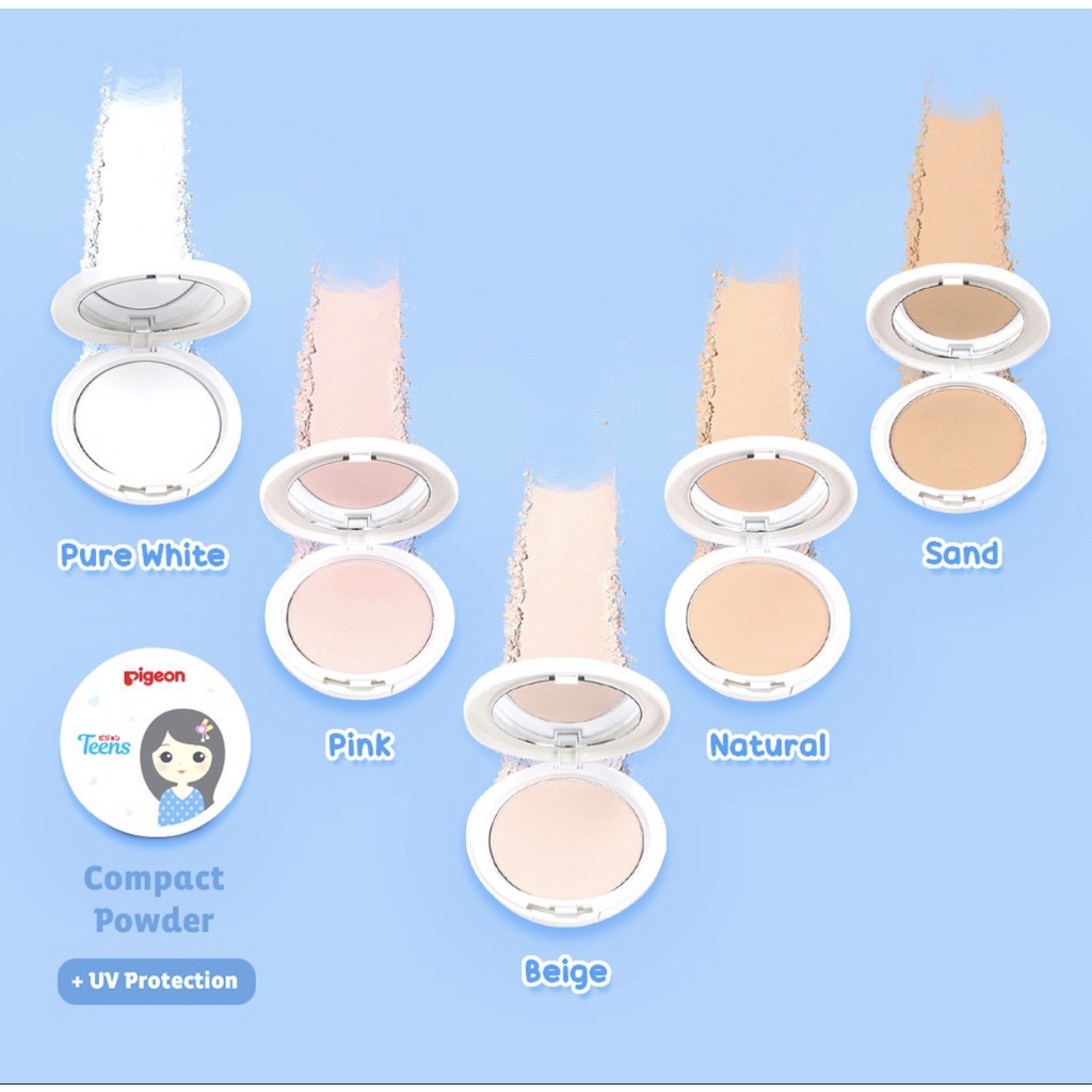 PIGEON Teens Compact Powder + UV Protection 14Gr / Bedak Padat Remaja