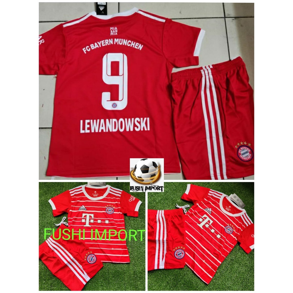 Jersey Baju Bola Anak Munchen Home Kids 2022 2023 Fullset Satu Set Grade Ori