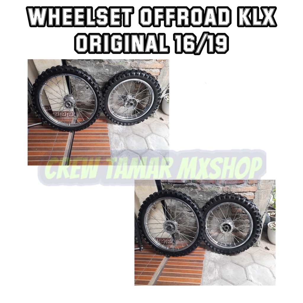 BAN TRABAS KLX 16/19 RODA KAWASAKI KLX ORIGINAL ORI 16/19 BAN ORI KLX 16/19 SPEK TRABAS