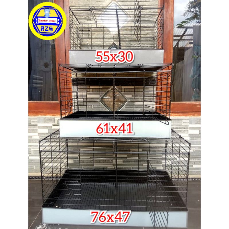 kandang kelinci jumbo galvanis size 76