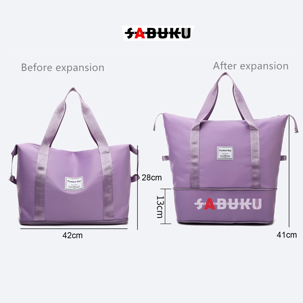 [S&amp;K] Tas Travel Wanita Jinjing Lipat Travel Bag Duffel Portable Gym Bag Tas Fitness Waterproof-SK169