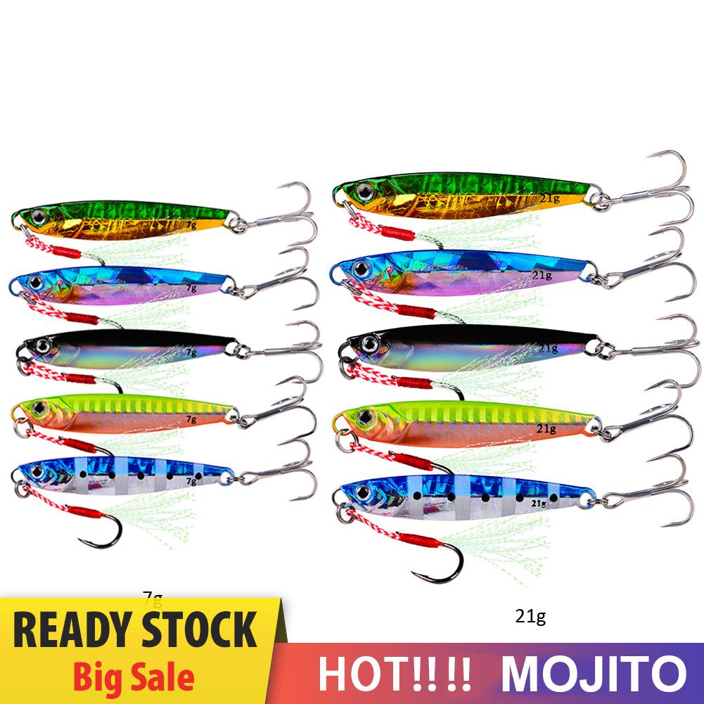 5pcs Umpan Pancing Ikan Imitasi Luminous