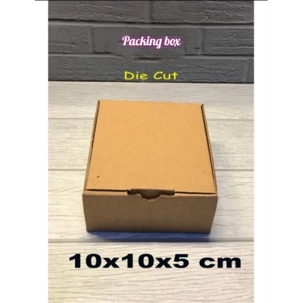 

Kardus uk.10x10x5 cm box/karton die cut untuk packing dll