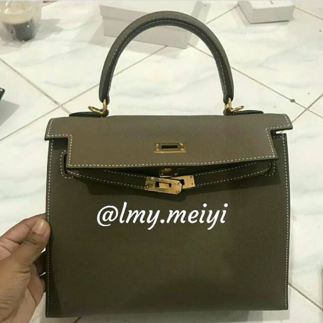 Ori leather epsom kelly bag 25cm special made high quality