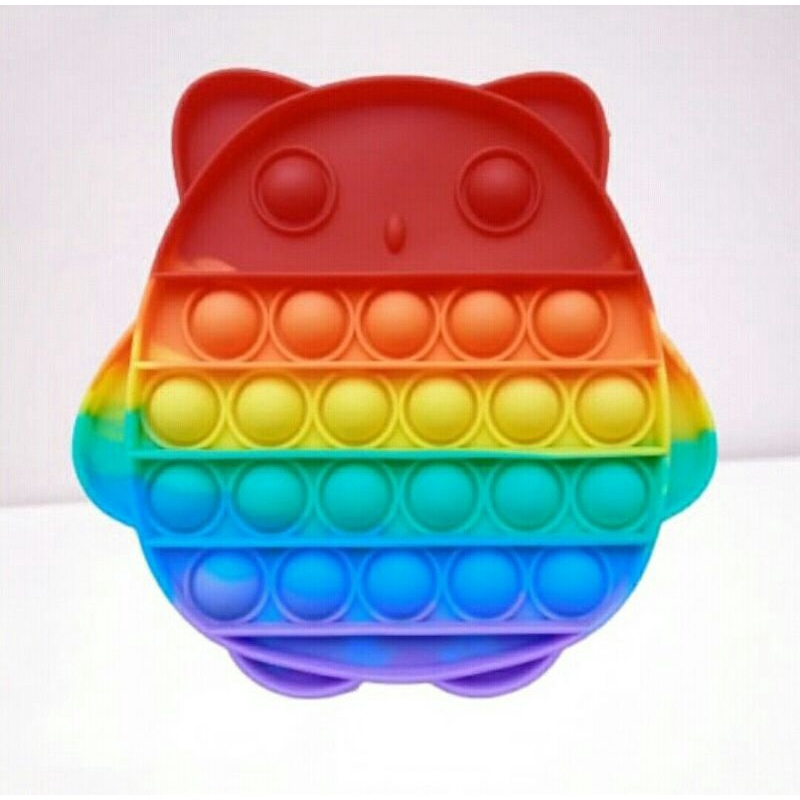 Pop It Rainbow Mainan Anak-Owl