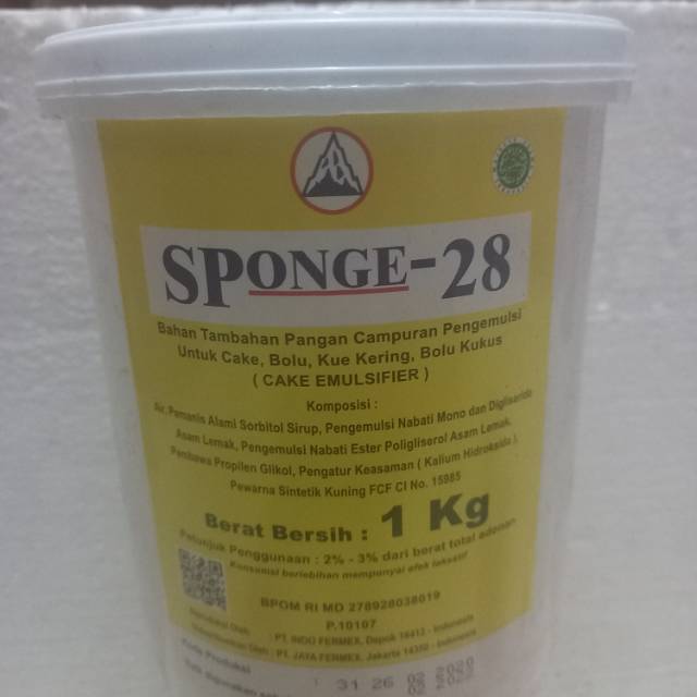 

Sponge 28 ,, 1 kg