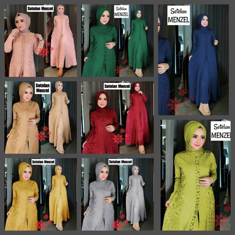 BAJU PESTA WANITA SETELAN KONDANGAN PERNIKAHAN SIMPEL SETELAN CANTIK UNTUK PESTA WEDDING SET / MENZE