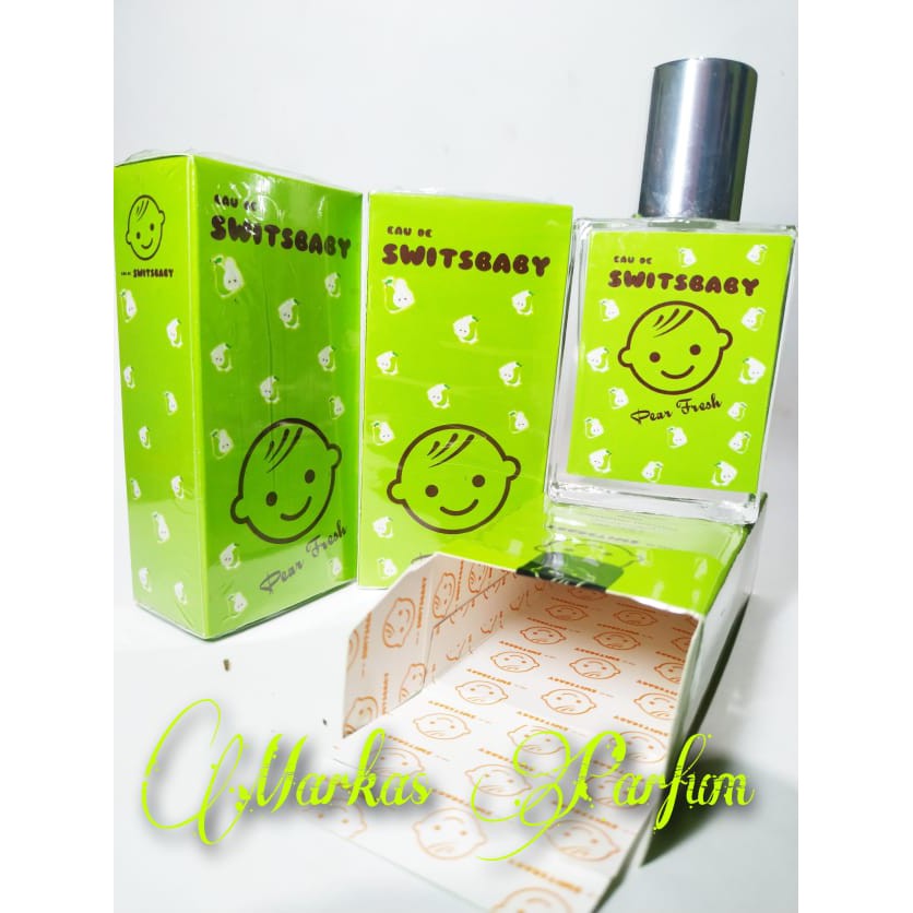 COD PARFUM SWITSBABY VARIAN PEAR FRESH 30ML FREE POUCH BY INDOWANGI