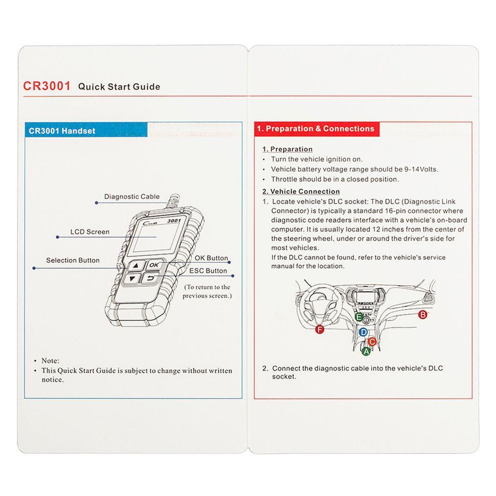 Populer Code Reader Portable X431 Full OBDII Creader3001