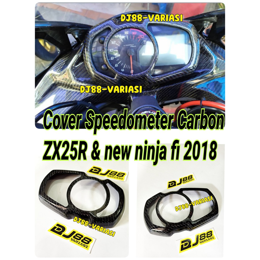 Cover speedometer carbon ZX25R ninja 250 fi 2018 tutup spedo meter new