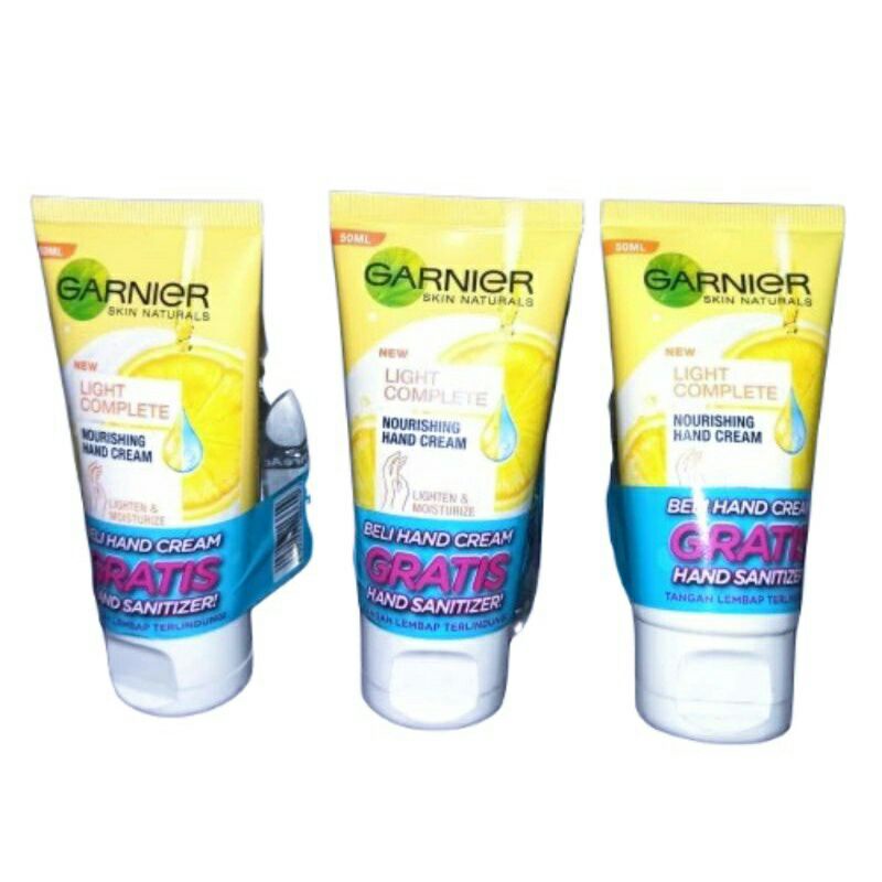 GARNIER NOURSING HAND CREAM 50ml&amp;Garnier Hand Sanitezer 50ml