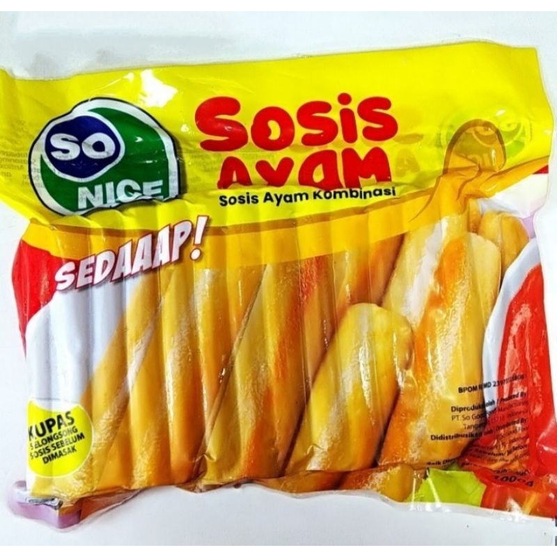 

Sonice sosis ayam 1kg (40 pcs)