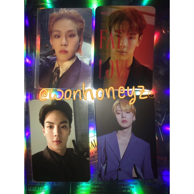 PC Photocard, Hidden Message, Lenti Monsta X Fatal Love Shownu Minhyuk Jooheon