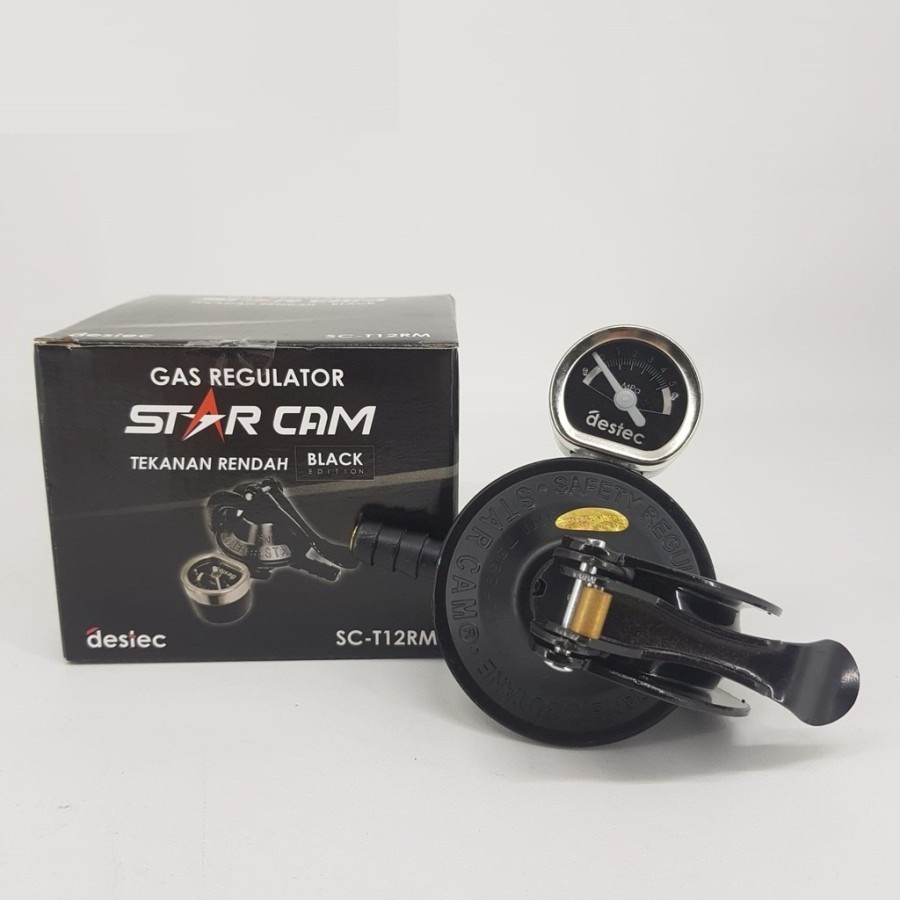 Jual REGULATOR LPG STARCAM METER SNI PENGAMAN JEPIT CLAMP KEPALA KOMPOR