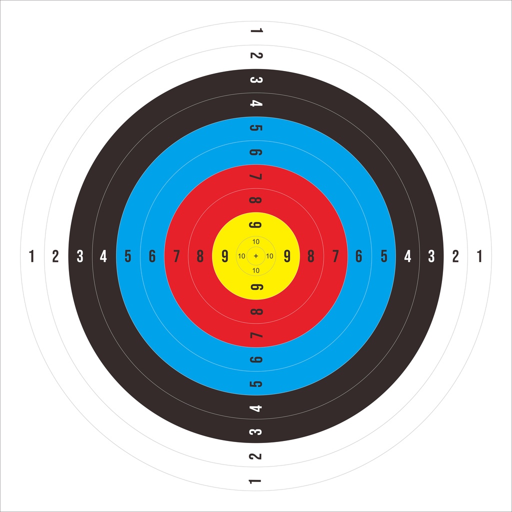 FACE TARGET / Target Panah 50x50cm FLEXI OUTDOOR MURAH