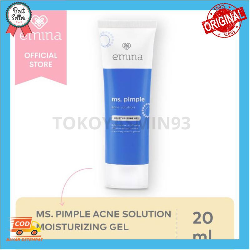 Emina Ms. Pimple Acne Solution Moisturizing Gel 20ml Murah