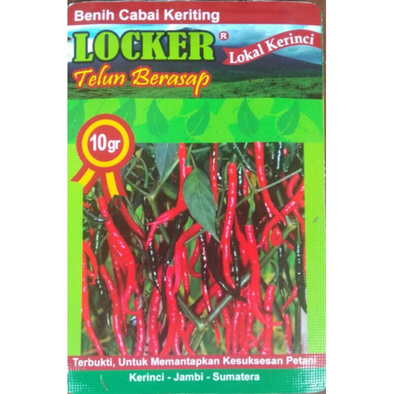 isi 10gr Benih Bibit Biji Cabe Merah Keriting LOCKER tahan virus / Bibit Cabe Keriting / Binih Cabe