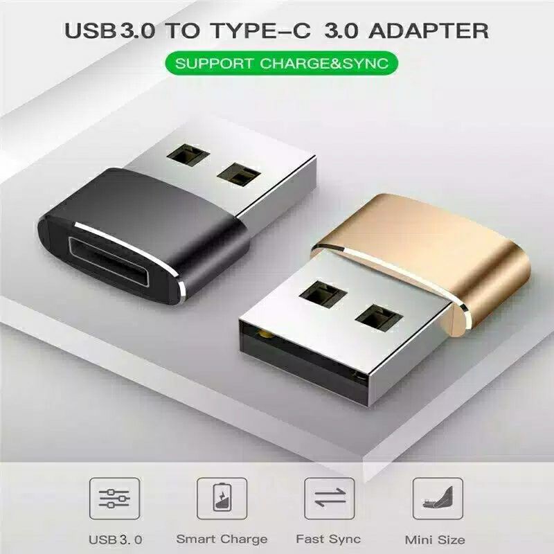 OTG Type C Female To USB Male Converter Adapter Interface Connector Android Universal