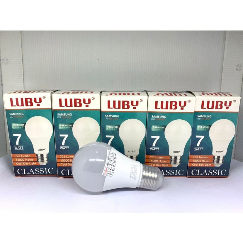 LAMPU LED BOHLAM LUBY CLASSIC 5W,7W,9W,12W,15W,18W,24W Lampu bulb garansi 1 tahun cahaya putih