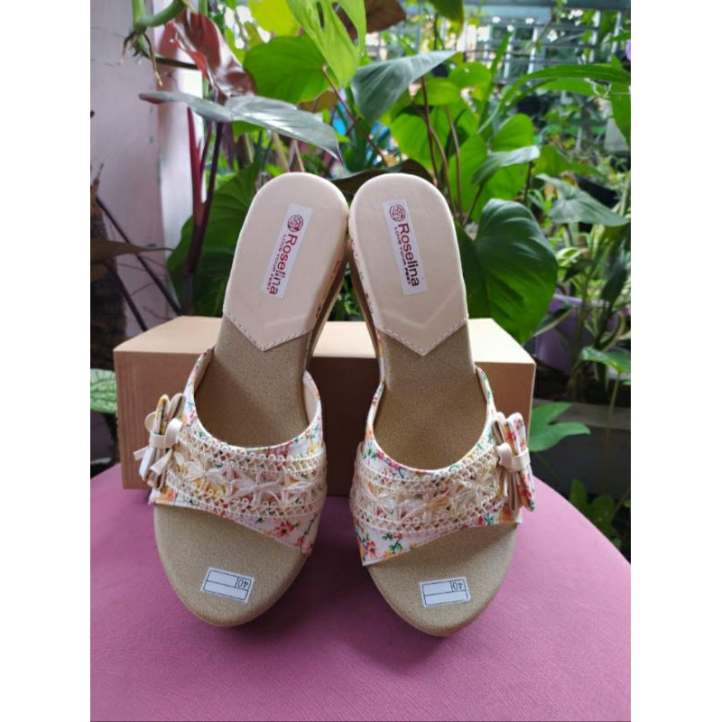 sandal wanita dewasa/wedges sandals/ hak tumpuk tinggi 7cm