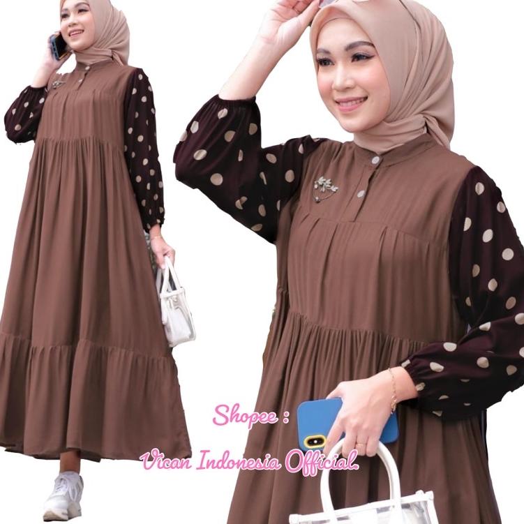 DASIMA #2 AGATA #6 #8 #9 #10 #11 SERIES MIDI HOMEY DRESS GAMIS PAKAIAN WANITA FASHION BUSANA MUSLIM 