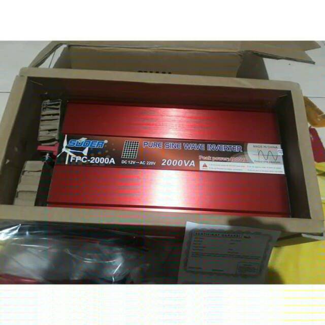 SUOER fpc2000 FPC 2000 SOLAR Power inverter PSW MURNI 2000 watt 12volt