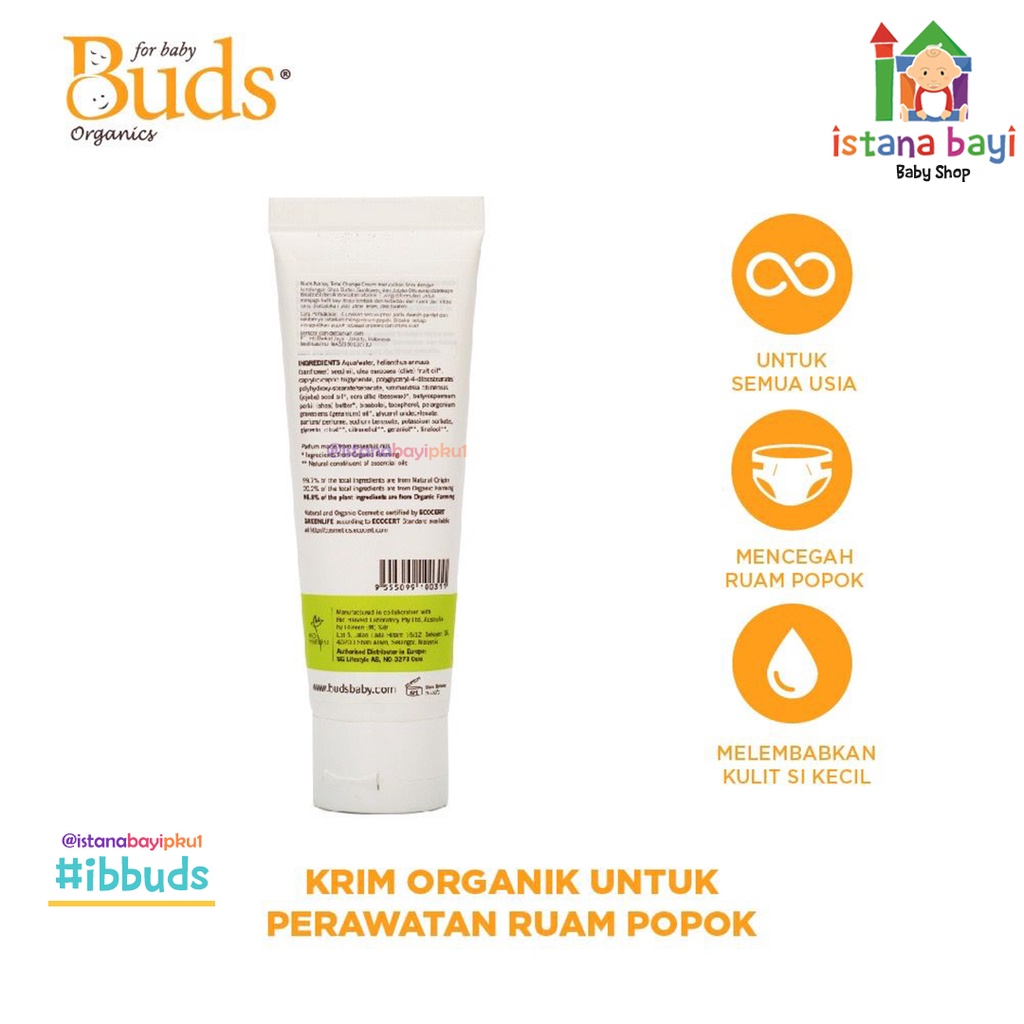 Buds Nappy Time Change cream 75 ml - Krim ruam Popok