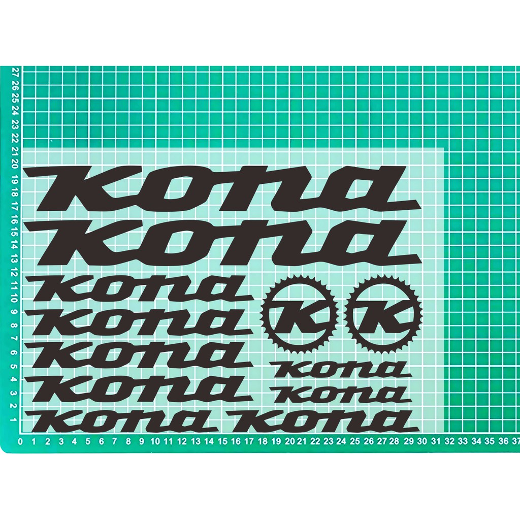 sticker sepeda kona cutting stiker