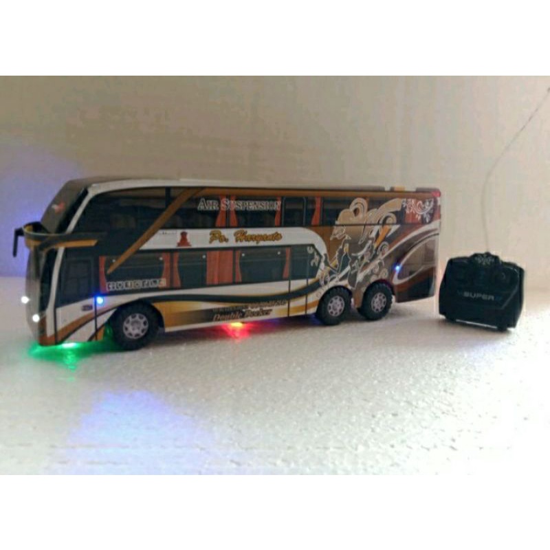 Miniatur Bus Remote Control Po Haryanto Wayang Double Decker