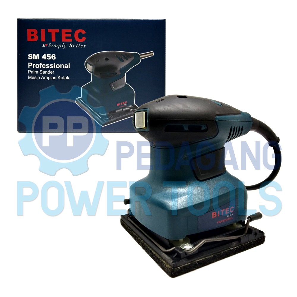 BITEC SM456 MESIN AMPLAS KOTAK PERSEGI PALM SANDER ORBITAL SM 456