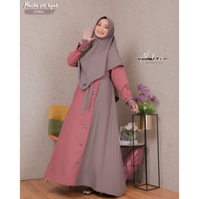 MALIKA SET HIJAB Original by AlFaro