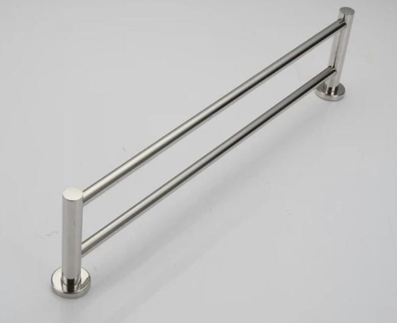 Towel Hanger Stainless Steel 65 cm Gantungan Handuk Baju 2 Bar