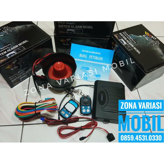 TERBARU ALARM MOBIL UNIVERSAL REMOT REMOTE SLIDING WOLF BERKUALITAS MURAH