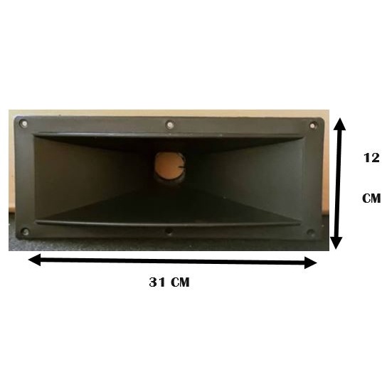 HORN Corong Tweeter Tuiter Twitter ukuran 31cmX12cm Plastik Tebal