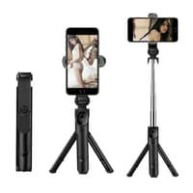 DHS Tripod Stick Tongsis Selfie Bluetooth Remote Monopod Holder Berdiri