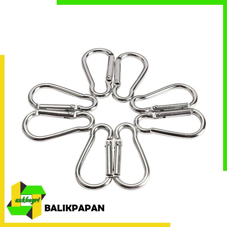 Karabiner Kecil Bahan Aluminium Warna