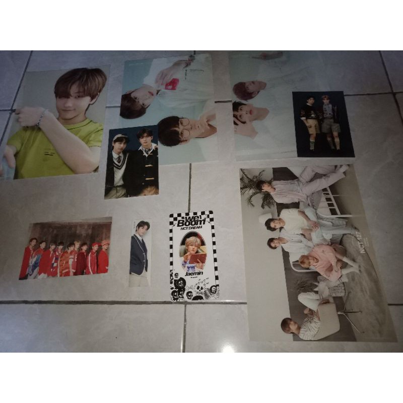 sticker photocard A4 poster jisung jaehyun doyoung boomcard jaemin
