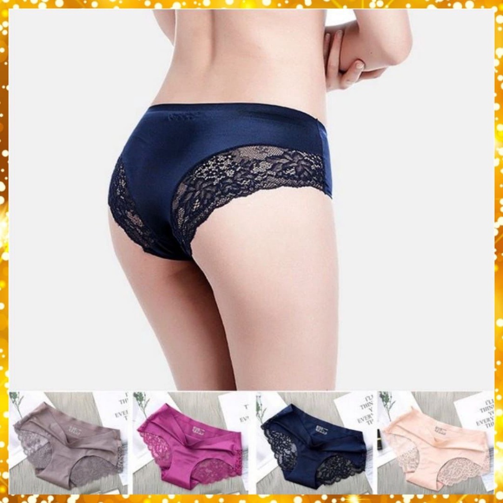 Celana Dalam Wanita Women Panties Renda Lace Sutra CD Import