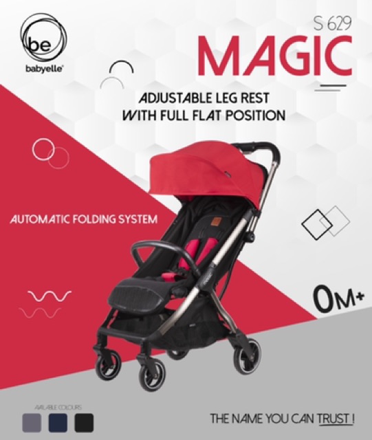 Makassar Promo! Stroller BabyElle Magic S-629 Auto Folding / Lipat Otomatis