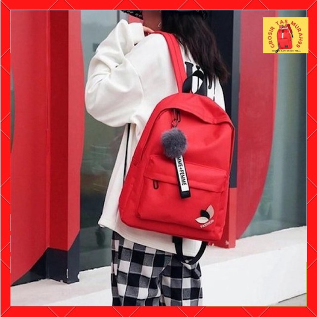 tas punggung backpack rangsel ransel sekolah distro mini leptop laptop 14 inch bts chibao remaja ana