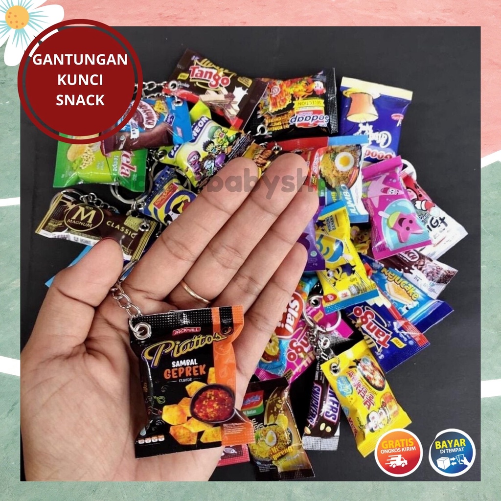 GANTUNGAN KUNCI SNACK / GANTUNGAN KUNCI MINIATUR SNACK