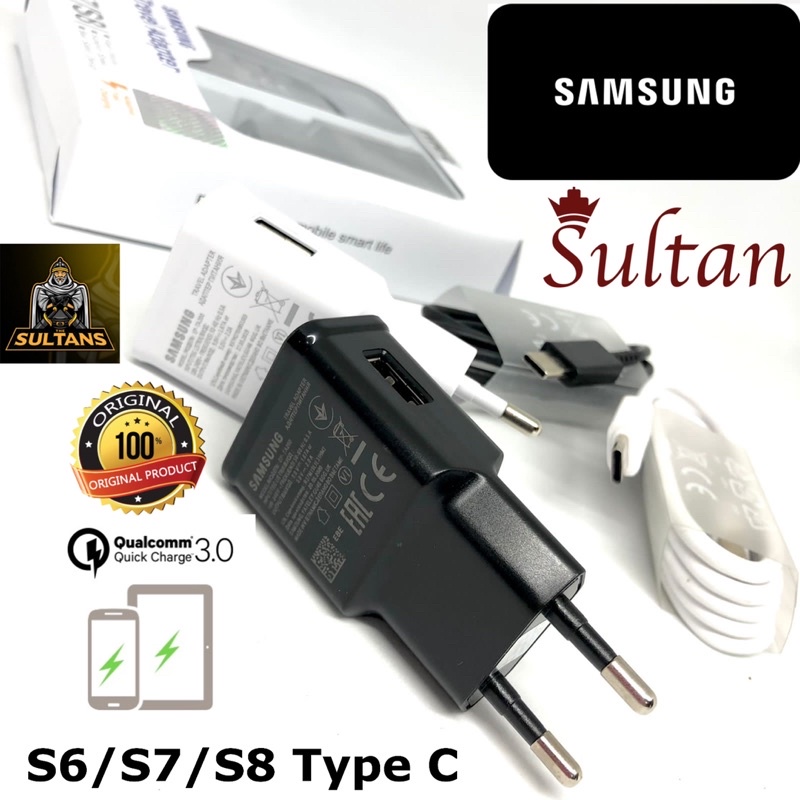 PROMO CHARGER SAMSUNG S6/S7/S8 ORI FAST 2.1A MICRO TYPE C ANDROID SMARTPHONE