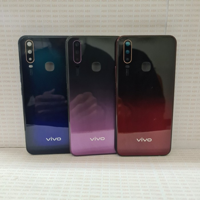 Tutup Belakang Kesing Backcover Backdoor VIVO Y17 - Y12|Y15 2019 ORI - Ungu