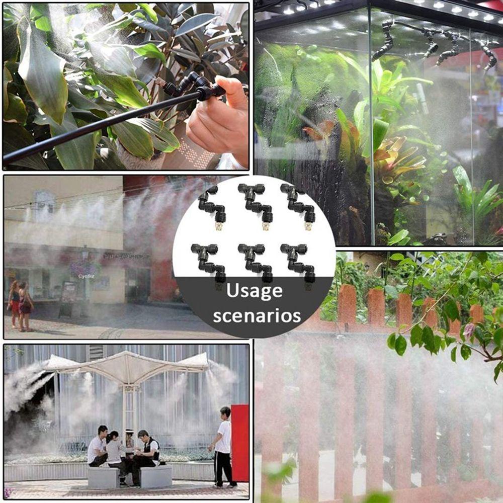 Agustinina Misting Nozzle Landscaping Terrarium Pendingin Untuk Reptil Greenhouse Aquarium Mist Irigasi Konektor Cepat